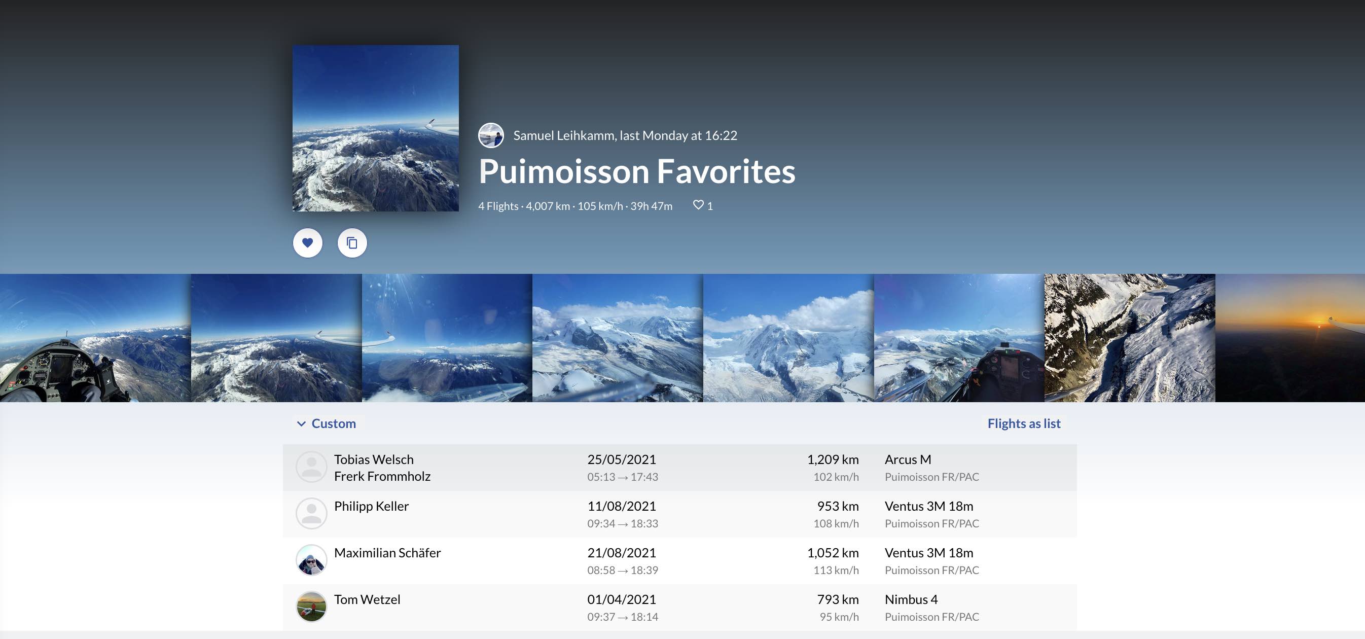Flight collections