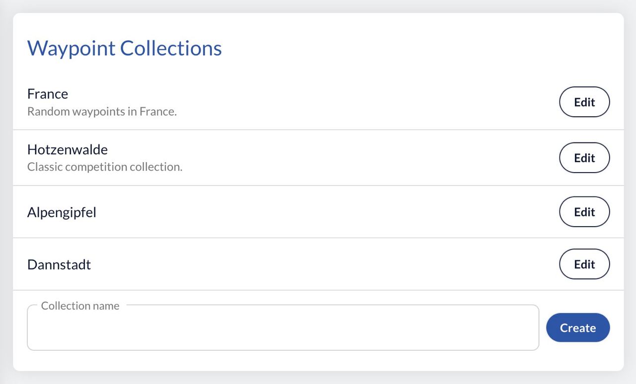 Waypoint collections in your profile